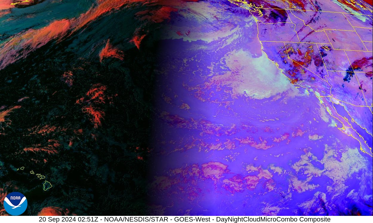 Day Cloud Phase / Night Microphysics - Day: show cloud-top phase; Night: distinguish clouds / fog - 20 Sep 2024 - 0251 UTC