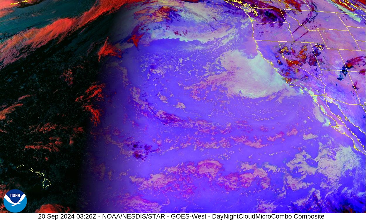 Day Cloud Phase / Night Microphysics - Day: show cloud-top phase; Night: distinguish clouds / fog - 20 Sep 2024 - 0326 UTC