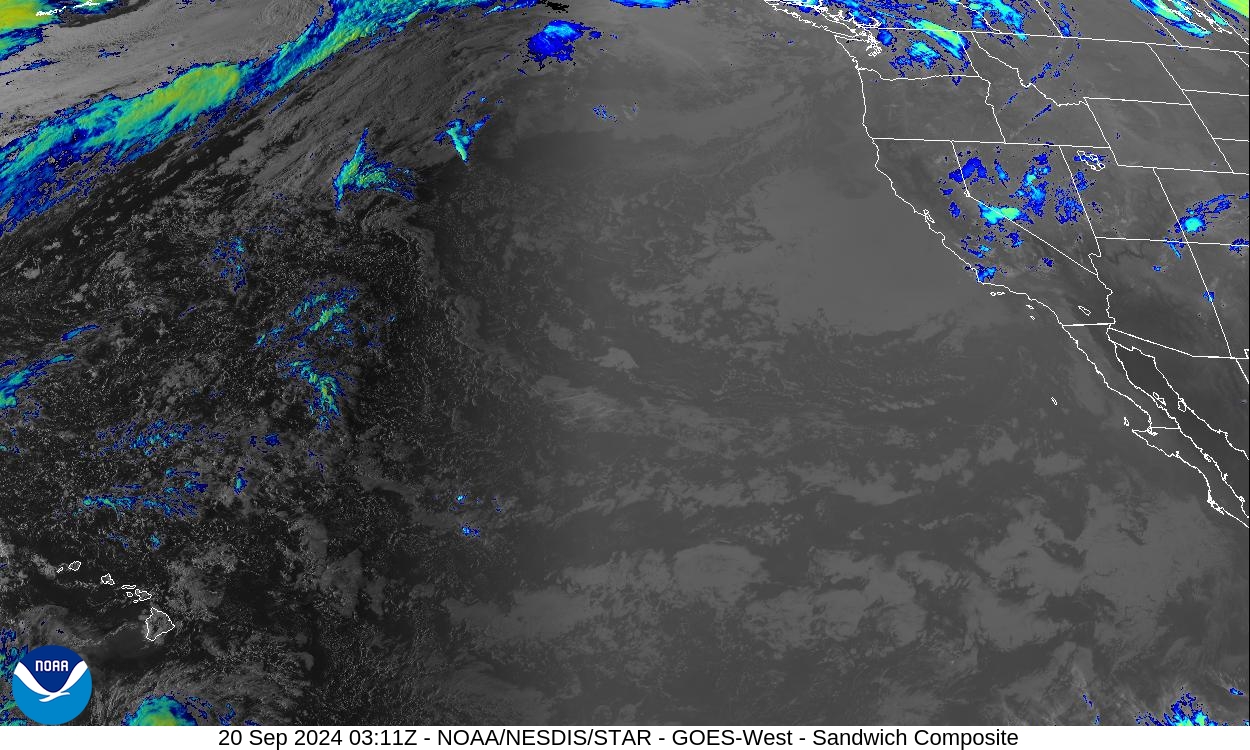 Sandwich - Blend combines IR band 13 with visual band 3 - 20 Sep 2024 - 0311 UTC