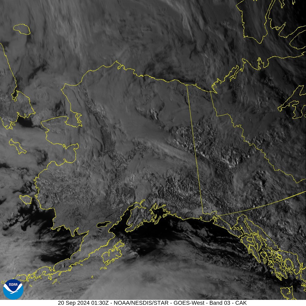 Band 3 - 0.86 µm - Veggie - Near IR - 20 Sep 2024 - 0130 UTC