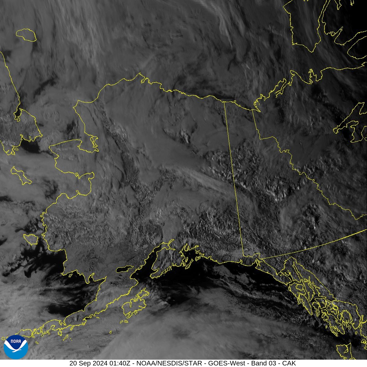 Band 3 - 0.86 µm - Veggie - Near IR - 20 Sep 2024 - 0140 UTC