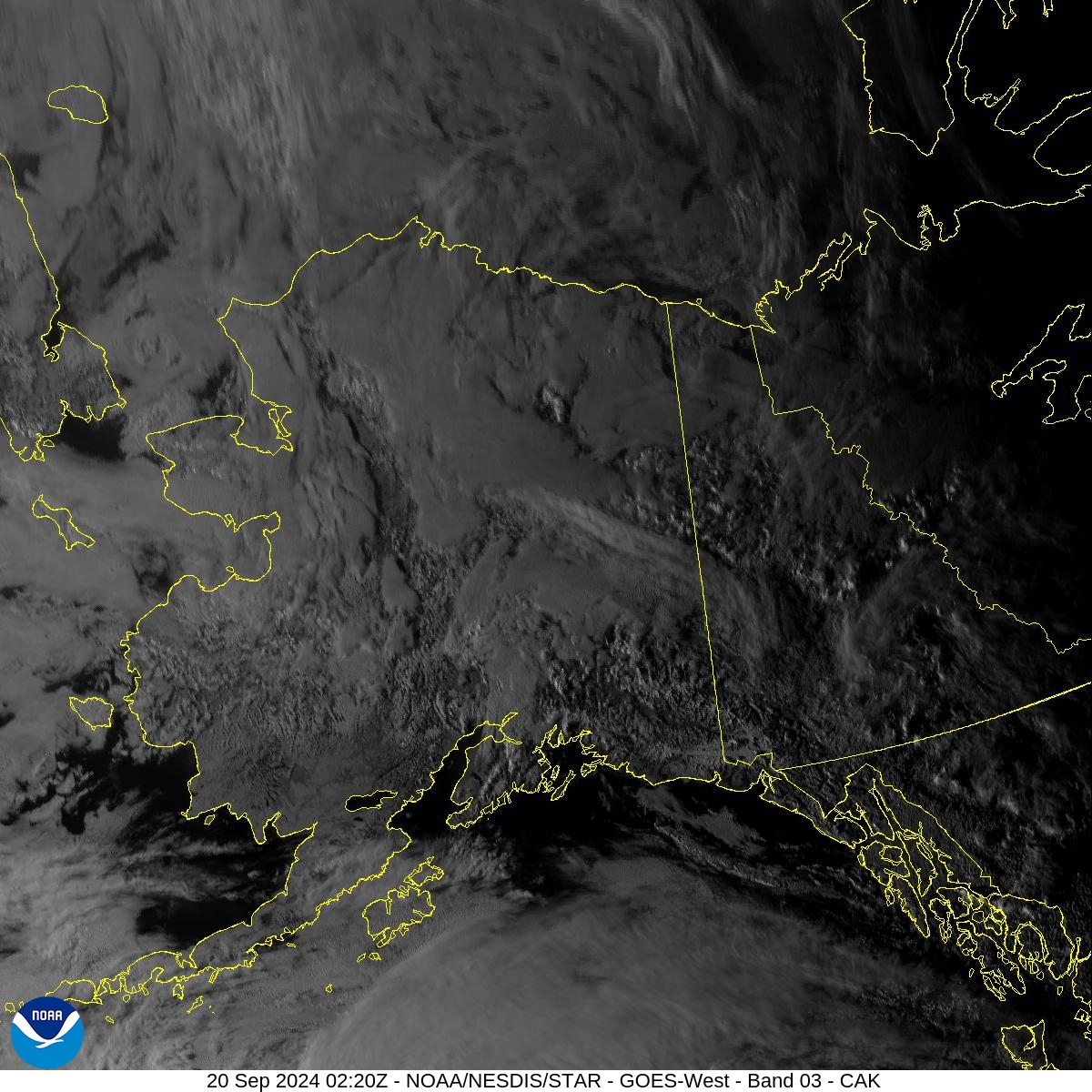 Band 3 - 0.86 µm - Veggie - Near IR - 20 Sep 2024 - 0220 UTC