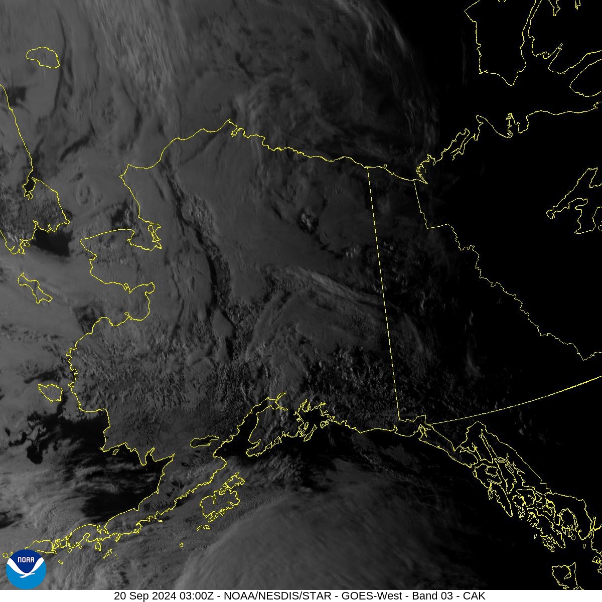 Band 3 - 0.86 µm - Veggie - Near IR - 20 Sep 2024 - 0300 UTC