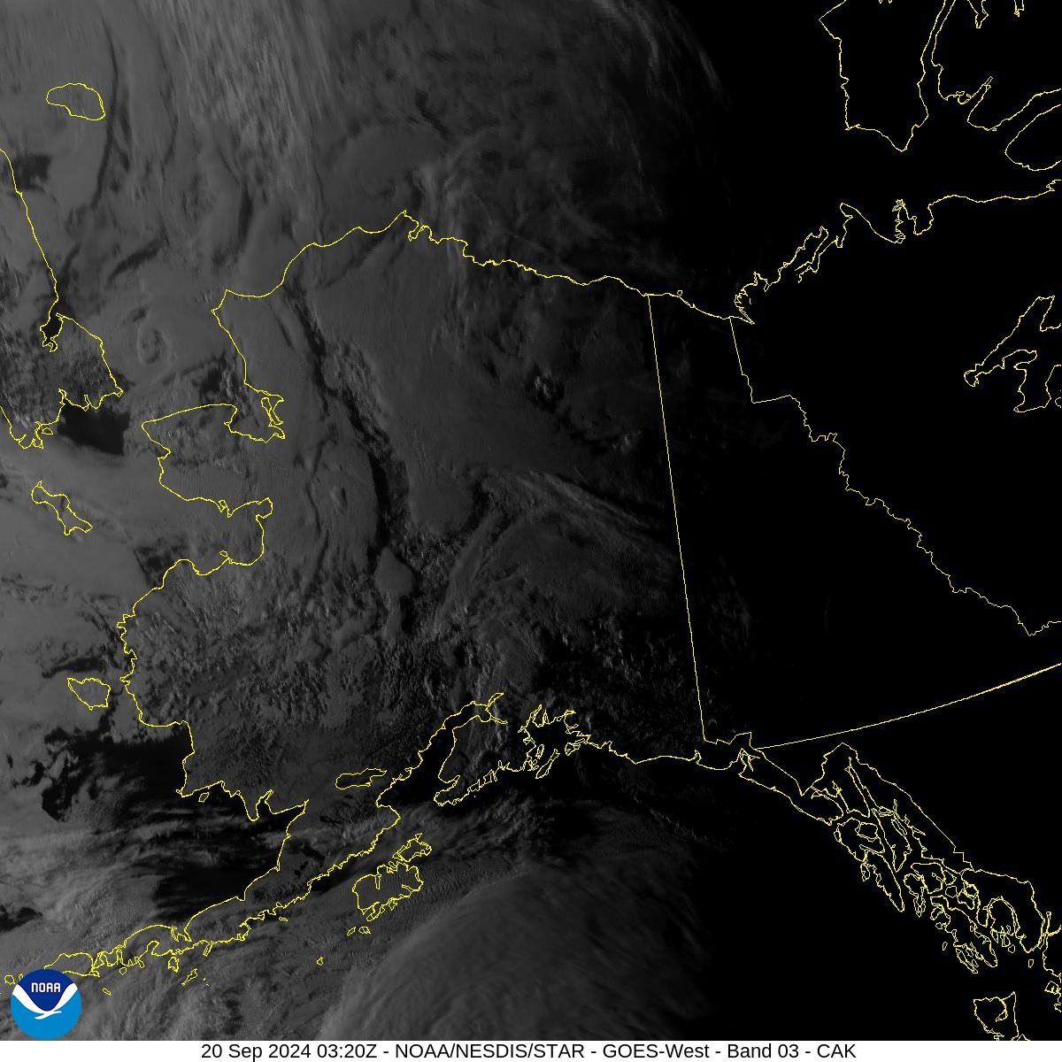 Band 3 - 0.86 µm - Veggie - Near IR - 20 Sep 2024 - 0320 UTC