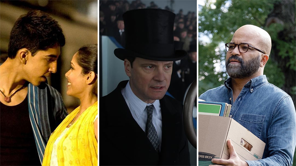 L-R: 'Slumdog Millionaire,' 'The King's Speech,' and 'American Fiction'