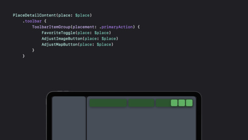 SwiftUI on iPad: Add toolbars, titles, and more