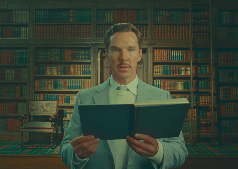 Benjamin Cumberbatch as Henry Sugar holds a book in 'The Wonderful Story of Henry Sugar.'