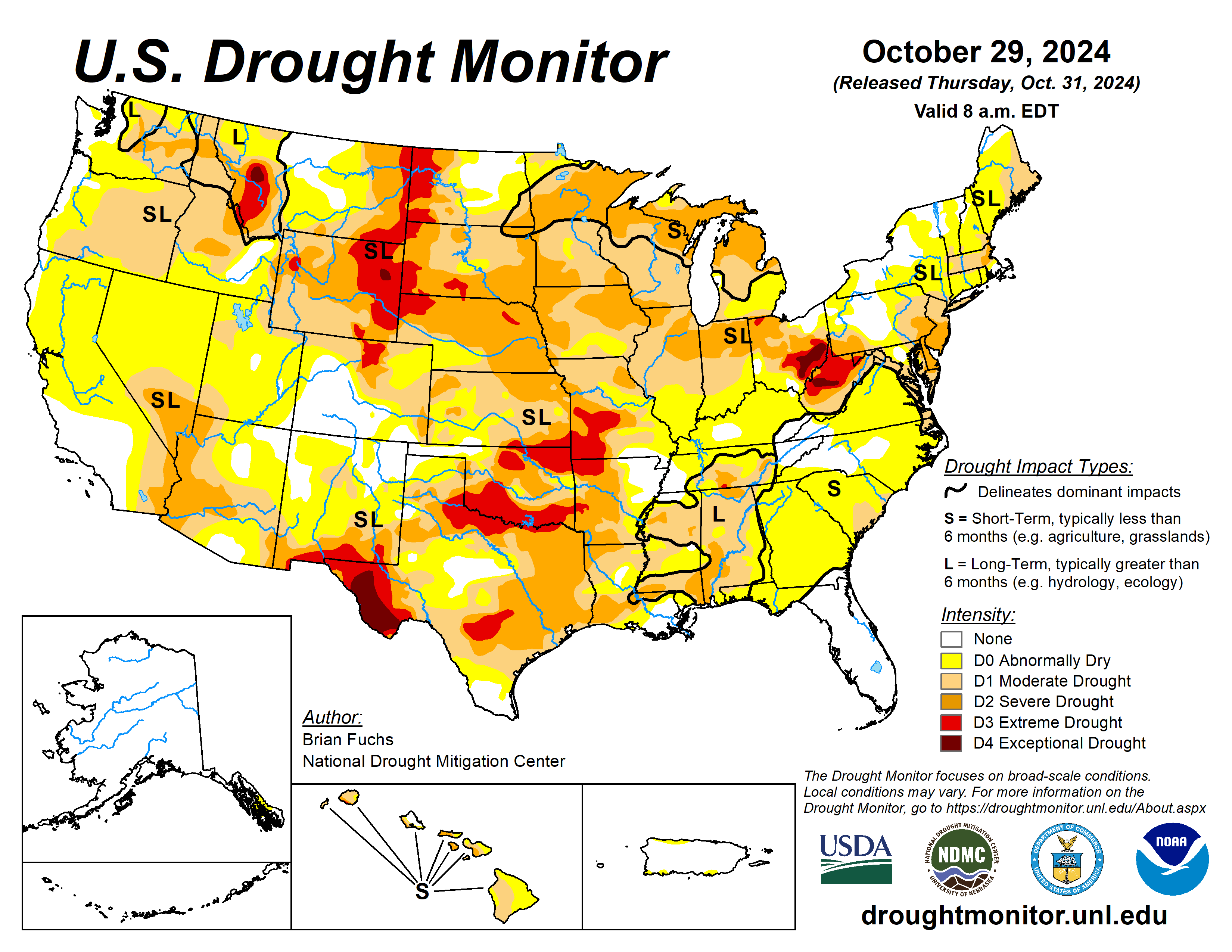 United States Drought Monitor Map