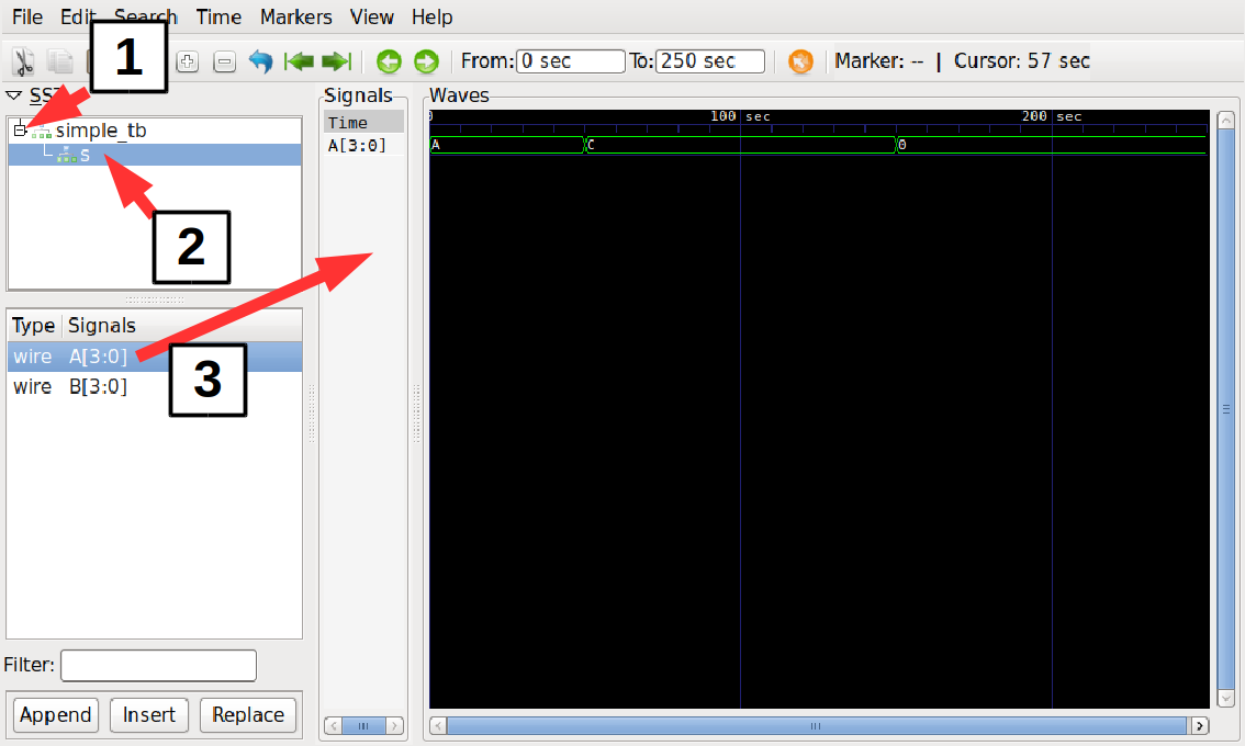 gtkwave annotated screenshot