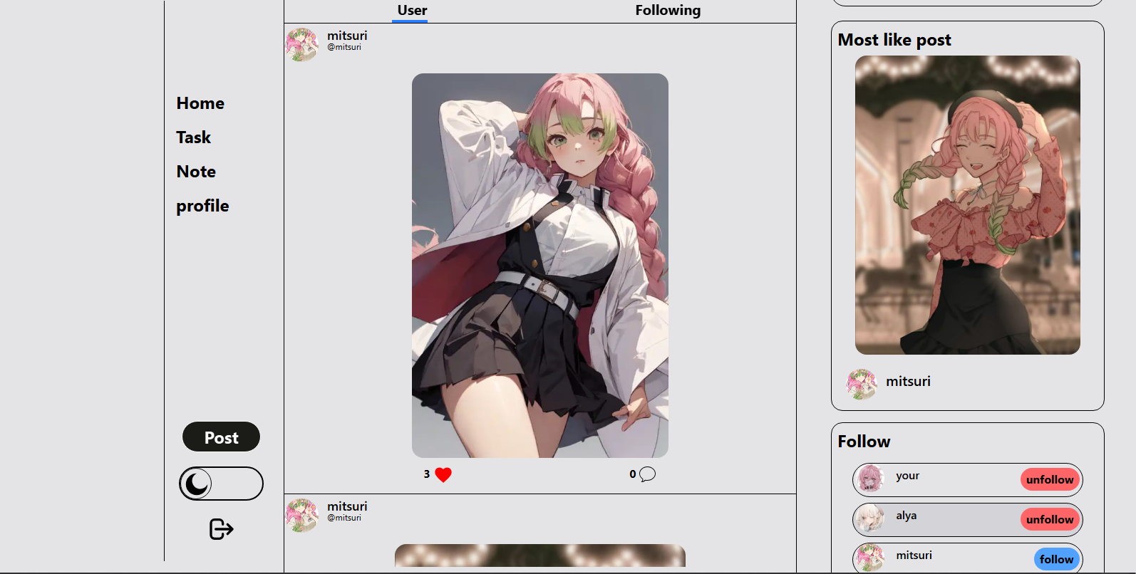 Home Page Light Mode