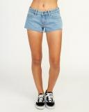 Rvca Hello Mellow Denim Cutoff in Blue Shorts