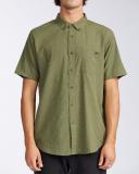 Billabong All Day Jacquard in Military (Mil) Woven Shirt