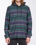 Billabong Baja Hooded Flannel in Black Shirt