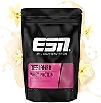 ESN Designer Whey Protein Pulver, Vanilla, 1 kg, bis zu 23 g Protein pro Portion, ideal zum Muskelaufbau und -erhalt, geprüfte Qualität - made in Germany