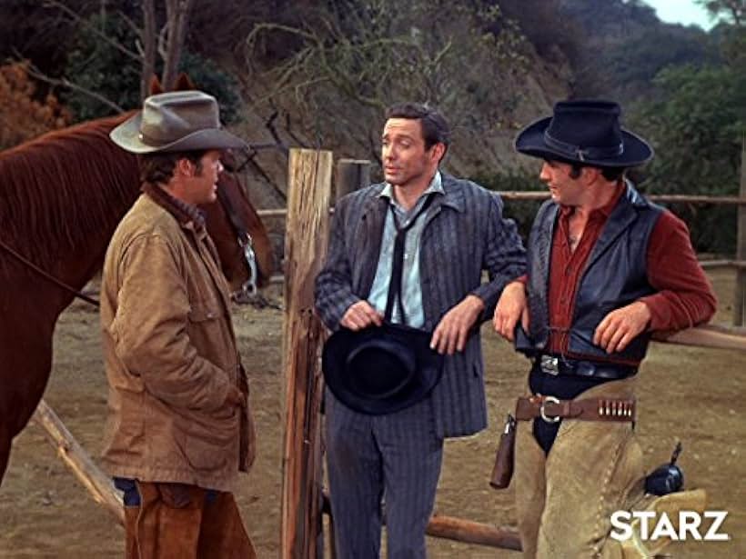 James Drury, Britt Lomond, and Doug McClure in The Virginian (1962)