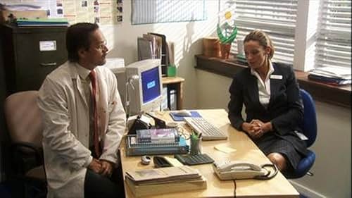 Michelle Gomez and Mark Heap in Green Wing (2004)