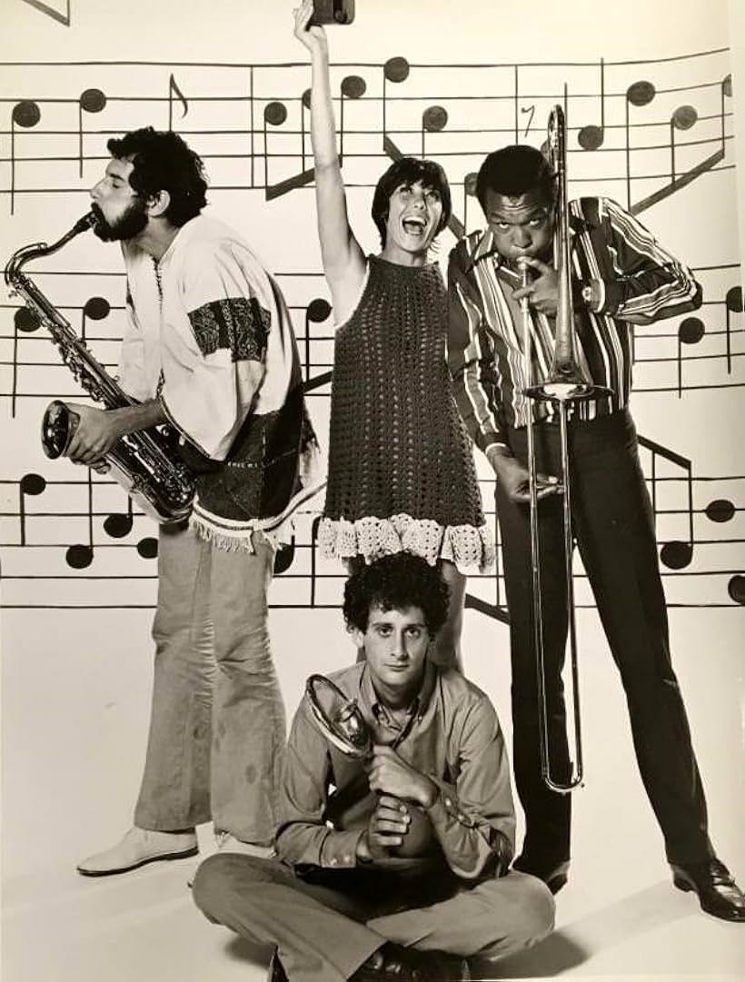 Lily Tomlin, Larry Hankin, Paul Reid Roman, and Christopher Ross in Music Scene (1969)