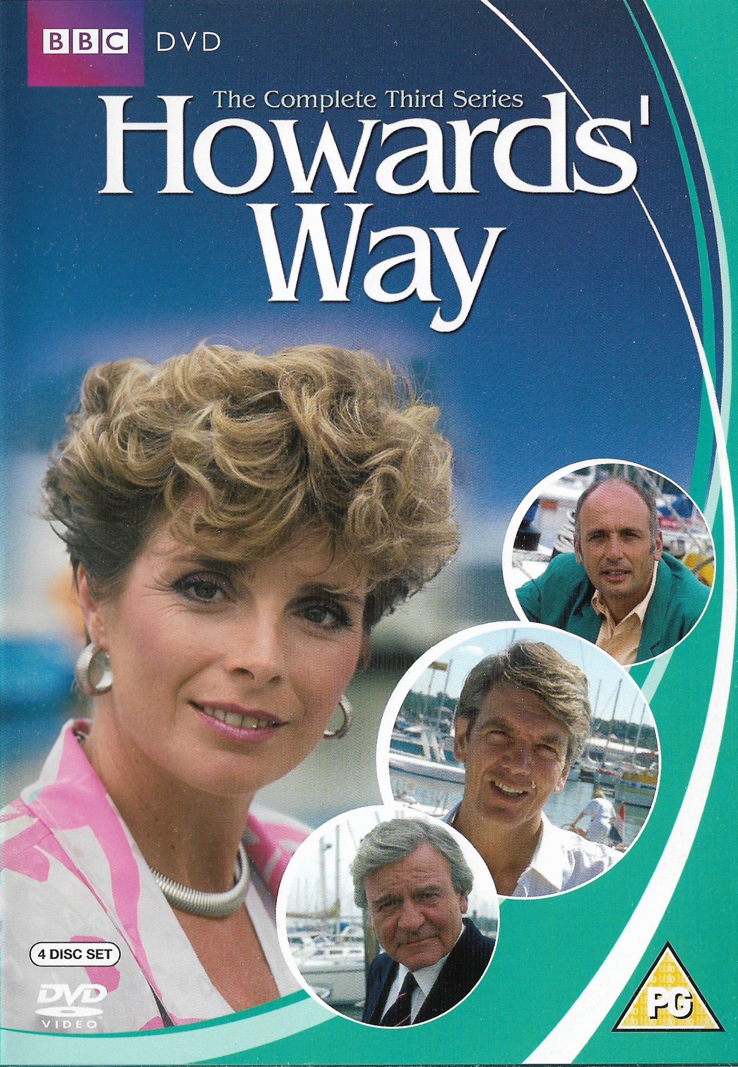 Maurice Colbourne, Jan Harvey, Glyn Owen, and Stephen Yardley in Howards' Way (1985)