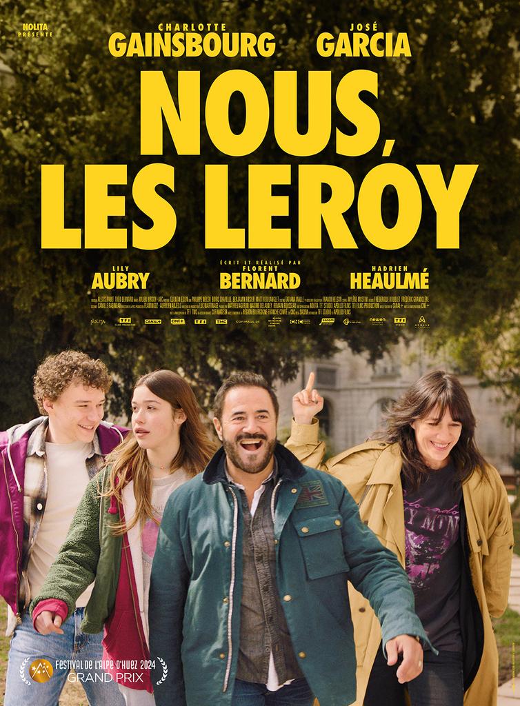 Charlotte Gainsbourg, José Garcia, Hadrien Heaulmé, and Lily Aubry in Meet the Leroys (2024)