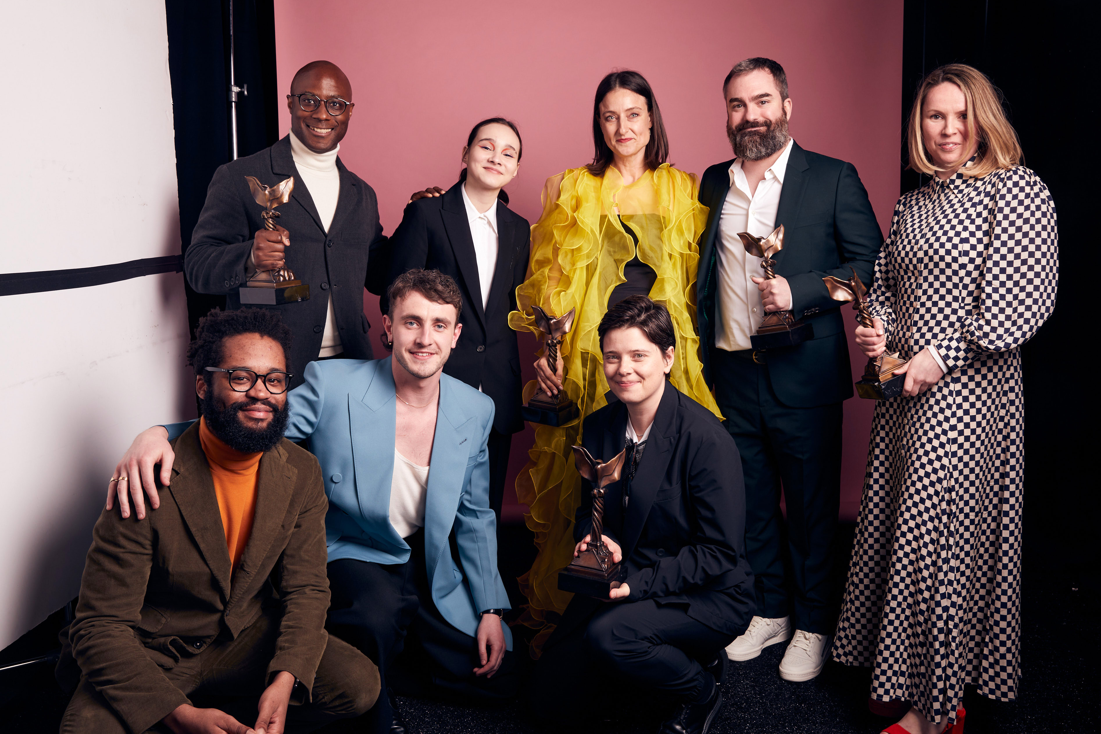 Frankie Corio, Barry Jenkins, Adele Romanski, Mark Ceryak, Amy Jackson, Charlotte Wells, Blair McClendon, and Paul Mescal at an event for Aftersun (2022)