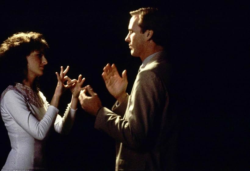 William Hurt and Marlee Matlin in Children of a Lesser God (1986)