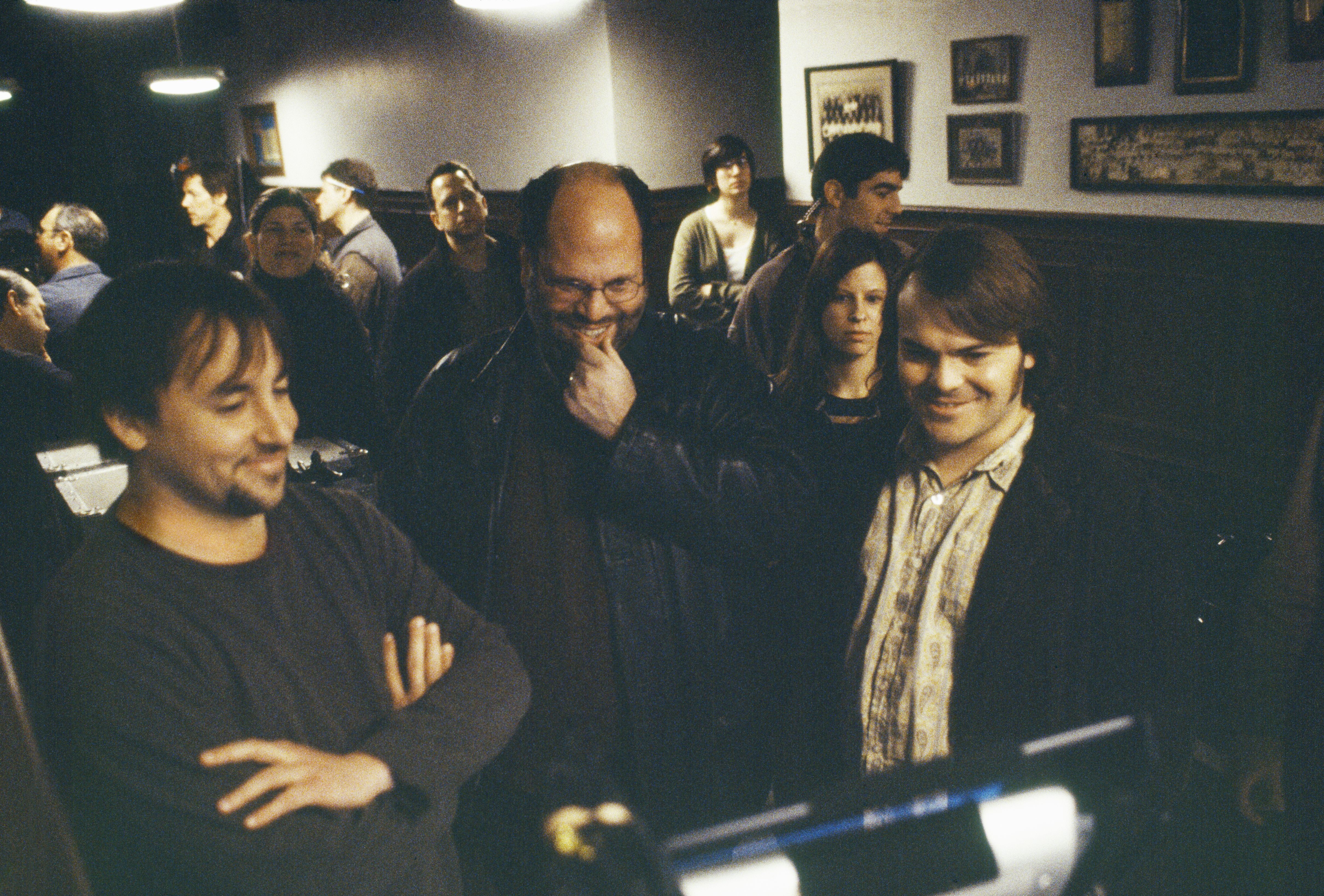 Richard Linklater, Jack Black, and Scott Rudin in School of Rock (2003)