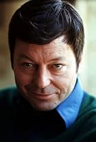 7438-3 DeFOREST KELLEY AT HOME IN THE SAN FERNANDO VALLEY CA. JUN 1968