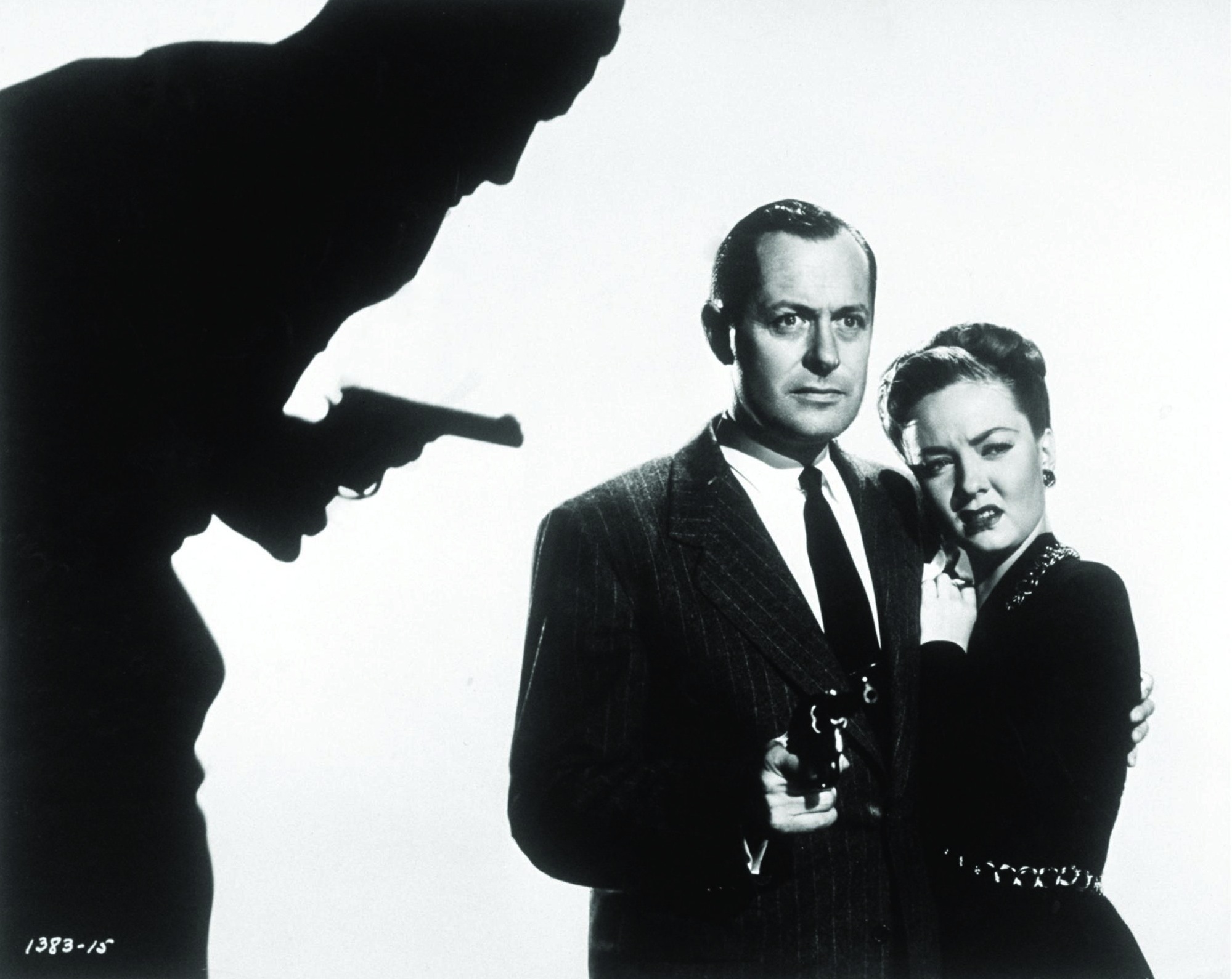 Robert Montgomery and Audrey Totter in Lady in the Lake (1946)