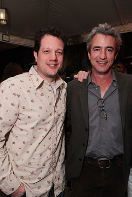 Dermot Mulroney and Michael Giacchino at an event for The Incredibles (2004)