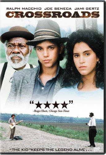 Jami Gertz, Ralph Macchio, and Joe Seneca in Crossroads (1986)