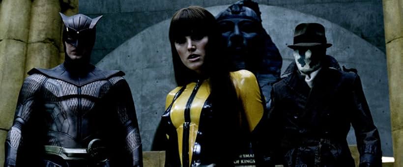 Malin Akerman, Jackie Earle Haley, and Patrick Wilson in Watchmen (2009)