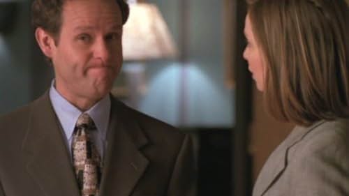 Calista Flockhart and Peter MacNicol in Ally McBeal (1997)