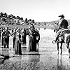 Robert Taylor, Denise Darcel, Hope Emerson, Marilyn Erskine, Lenore Lonergan, and Renata Vanni in Westward the Women (1951)