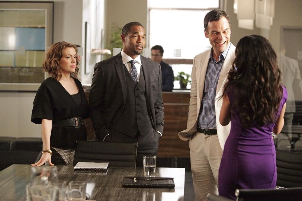 Alyssa Milano, Jason George, Rudolf Martin, and Antonia Ruiz in Mistresses (2013)