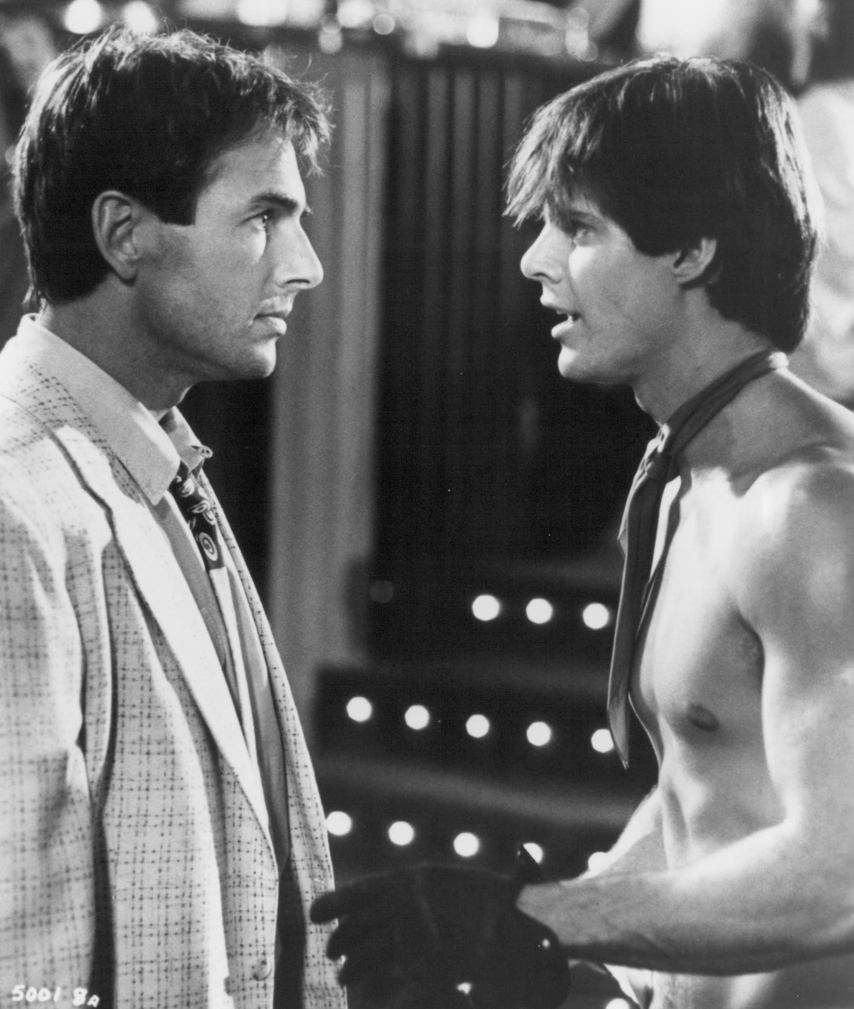 Mark Harmon and Ken Olandt in Summer School (1987)