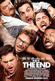 Jay Baruchel, James Franco, Craig Robinson, Seth Rogen, Danny McBride, and Jonah Hill in This Is the End (2013)