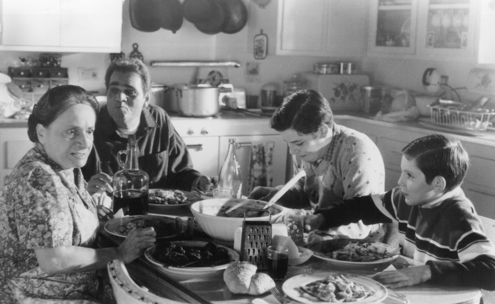 Lukas Haas, Jason Presson, Alex Rocco, and Renata Vanni in Lady in White (1988)