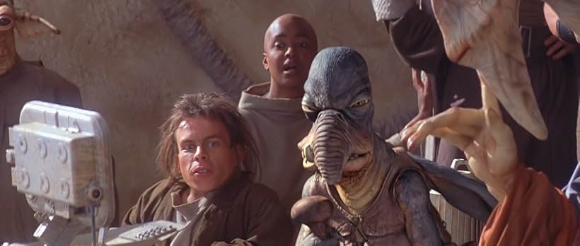 Warwick Davis, Jerome St. John Blake, and Andy Secombe in Star Wars: Episode I - The Phantom Menace (1999)