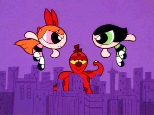 Cathy Cavadini and Elizabeth Daily in The Powerpuff Girls (1998)