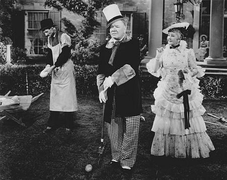 "Poppy" W.C. Fields with Catherine Doucet. 1939 Universal