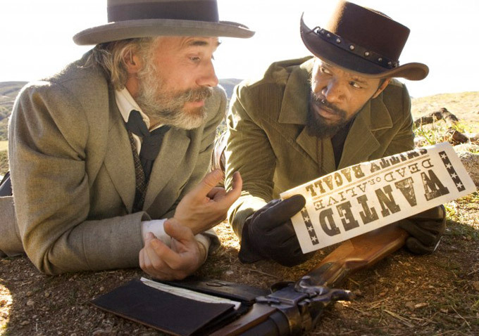 Jamie Foxx and Christoph Waltz in Django Unchained (2012)