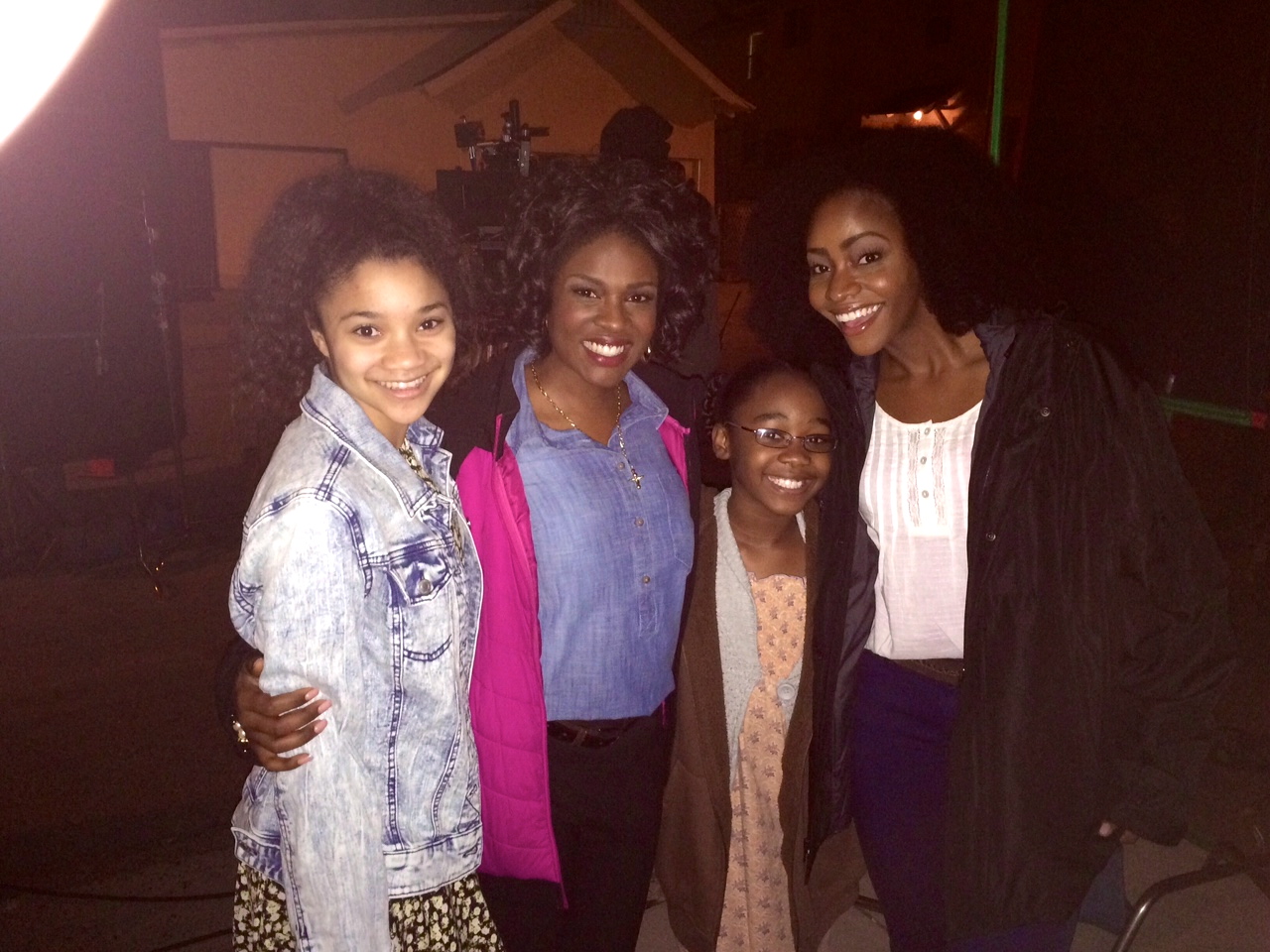 on the set of "Where Children Play" Starring Kylee Russell, Edwina Findley Dickerson, Kori Elmore, and Teyonah Parris