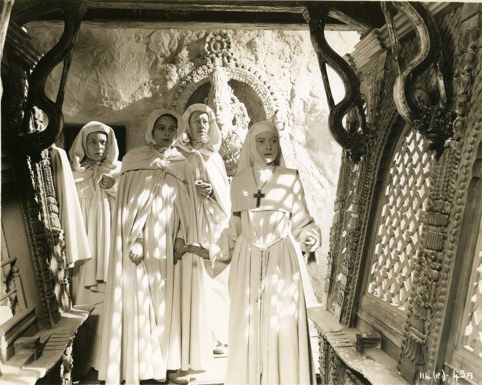 Deborah Kerr, Judith Furse, Jenny Laird, and Flora Robson in Black Narcissus (1947)