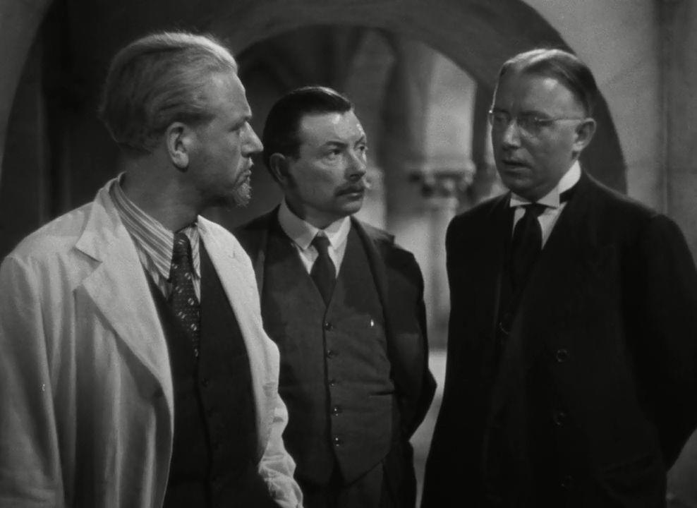 Antoine Balpêtré, Jean Brochard, and Louis Seigner in Le Corbeau (1943)