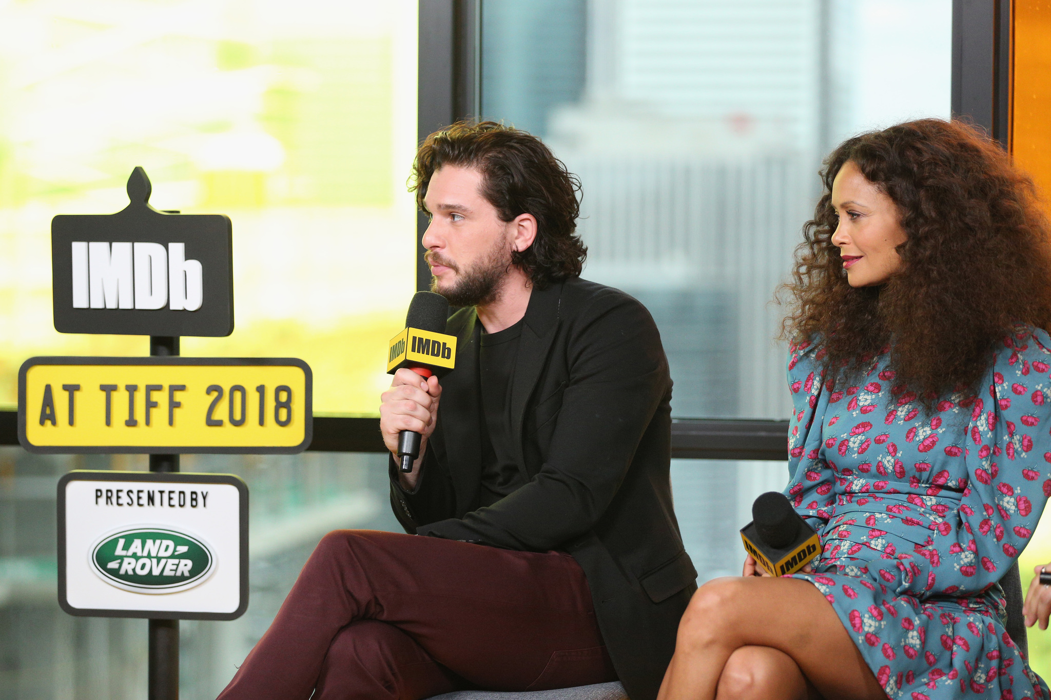 Thandiwe Newton and Kit Harington at an event for The Death & Life of John F. Donovan (2018)