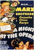 Groucho Marx, Kitty Carlisle, Allan Jones, Chico Marx, Harpo Marx, and The Marx Brothers in A Night at the Opera (1935)