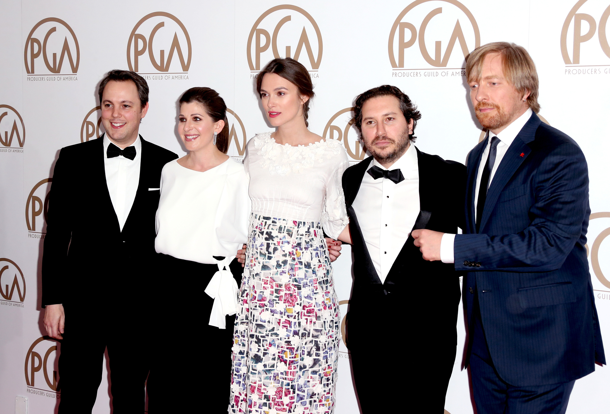 Keira Knightley, Morten Tyldum, Ido Ostrowsky, Teddy Schwarzman, and Nora Grossman