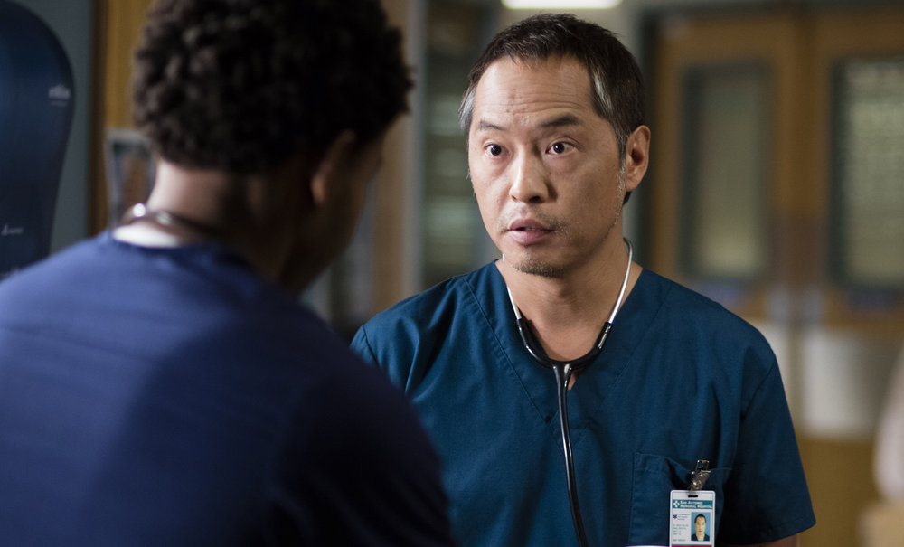 Robert Bailey Jr. and Ken Leung in The Night Shift (2014)