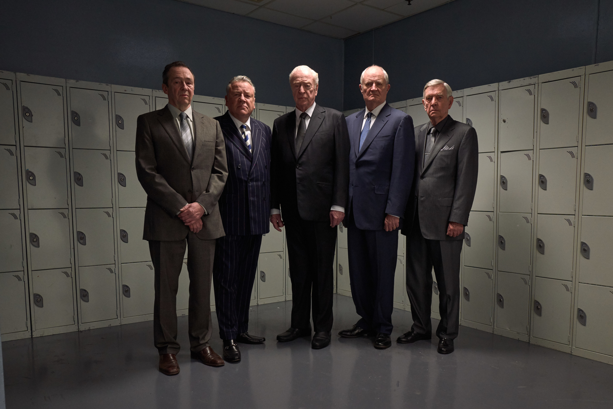 Michael Caine, Jim Broadbent, Tom Courtenay, Paul Whitehouse, and Ray Winstone in King of Thieves (2018)