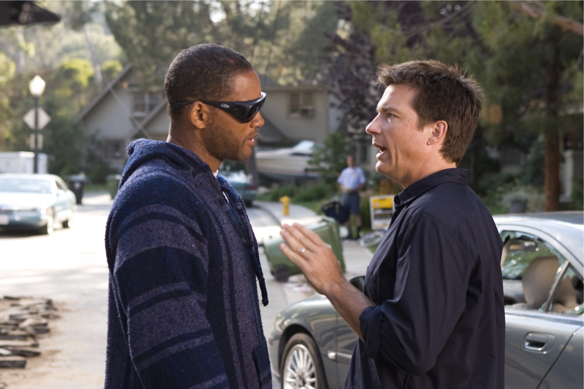 Will Smith and Jason Bateman in Hancock (2008)